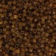 Miyuki delica Beads 11/0 - Transparent mustard lined amber DB-1391